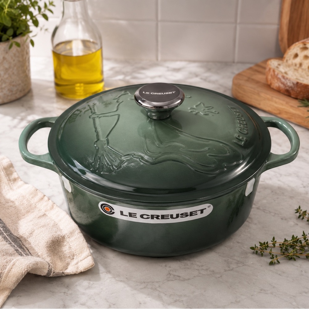 Le Creuset Wicked Collection Elphaba Embossed Round Dutch Oven 4.5 Qt Limited